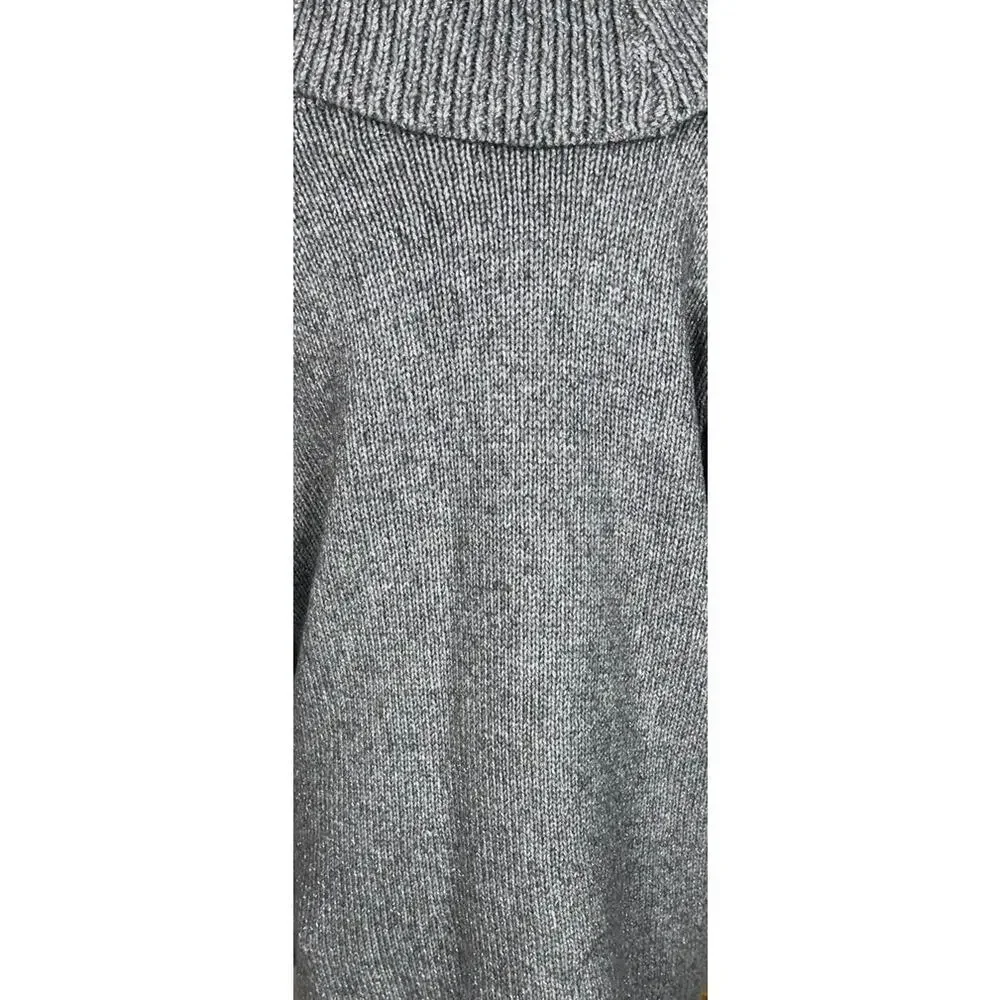 Lane Bryant NEW NWT Womens Plus Size 22/24 Metallic Gray Turtleneck Sweater